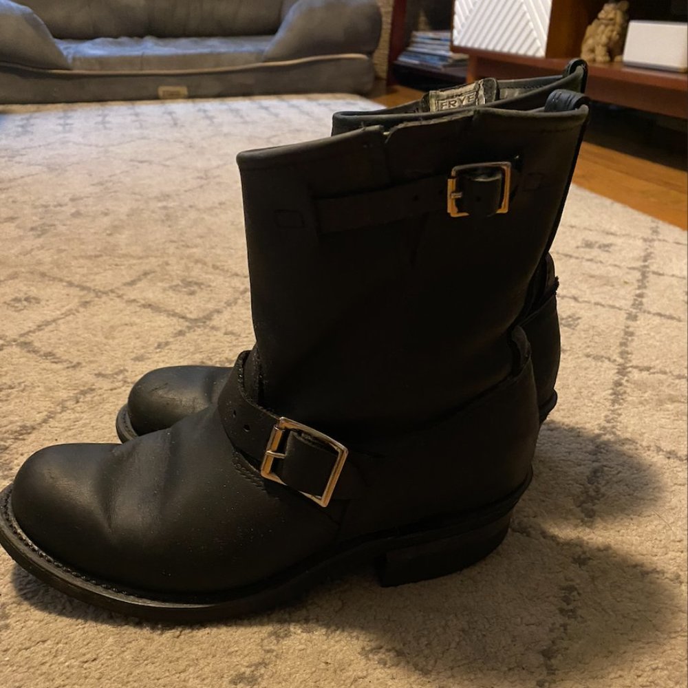 Frye Engineer 12R Boots - Black, Size 8